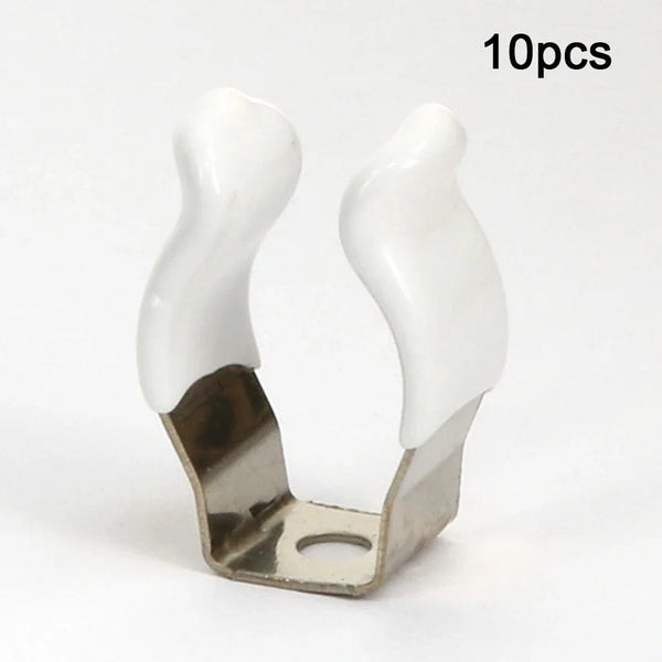 Planet Gates 10pcs Spring Terry Clips Clamp Pipes 10/12/16/19/25/28mm Base Tool Clips Heavy Duty Pipes Clamp Holders Tube Fixing Clips