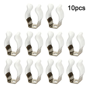 Planet Gates 10pcs Spring Terry Clips Clamp Pipes 10/12/16/19/25/28mm Base Tool Clips Heavy Duty Pipes Clamp Holders Tube Fixing Clips