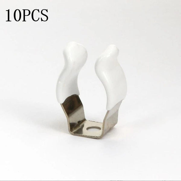 Planet Gates 10pcs Spring Terry Clips Clamp Pipes 10/12/16/19/25/28mm Base Tool Clips Heavy Duty Pipes Clamp Holders Tube Fixing Clips