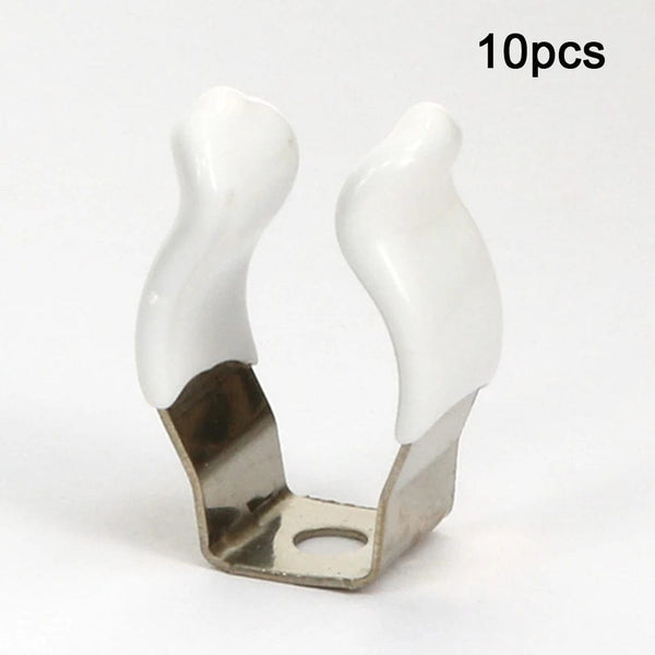 Planet Gates 10pcs Spring Terry Clips Clamp Pipes 10/12/16/19/25/28mm Base Tool Clips Heavy Duty Pipes Clamp Holders Tube Fixing Clips