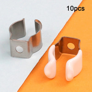 Planet Gates 10pcs Spring Terry Clips Clamp Pipes 10/12/16/19/25/28mm Base Tool Clips Heavy Duty Pipes Clamp Holders Tube Fixing Clips
