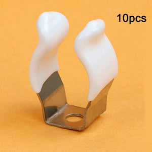 Planet Gates 10pcs Spring Terry Clips Clamp Pipes 10/12/16/19/25/28mm Base Tool Clips Heavy Duty Pipes Clamp Holders Tube Fixing Clips