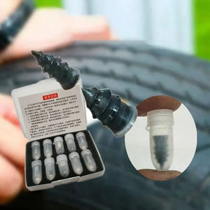 Planet Gates 10pcs Tire Repair Nail Self-Tapping Screw Plastic Nail Soft Rubber Screw Suitable For Car Motorcycle Tire Puncture Repair