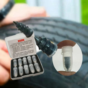 Planet Gates 10pcs Tire Repair Nail Self-Tapping Screw Plastic Nail Soft Rubber Screw Suitable For Car Motorcycle Tire Puncture Repair