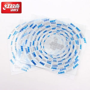Planet Gates 10pcs un-sticky film 10pcs DHS Table Tennis Protective film protector rubber ping pong paddle bat set accessories