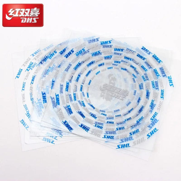 Planet Gates 10pcs un-sticky film 10pcs DHS Table Tennis Protective film protector rubber ping pong paddle bat set accessories