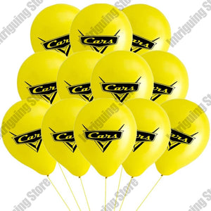 Planet Gates 10pcs yellow / as picture Disney Cars Lightning McQueen 32" Number Balloon Set   Baby Shower Supplies Birthday Party Decorations Kids Toy Gifts Air Globos