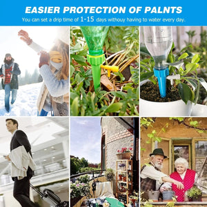 Planet Gates 10PcsSelf-Watering Kits Automatic Waterers Drip Irrigation Indoor Plant Watering Device Plant Garden Gadgets Creative