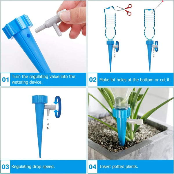Planet Gates 10PcsSelf-Watering Kits Automatic Waterers Drip Irrigation Indoor Plant Watering Device Plant Garden Gadgets Creative