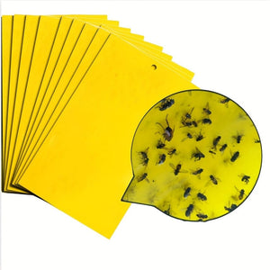 Planet Gates 10pieces 10pcs Double-Sided Yellow Sticky Traps: The Ultimate Pest Control Solution for Indoor & Outdoor Plants!