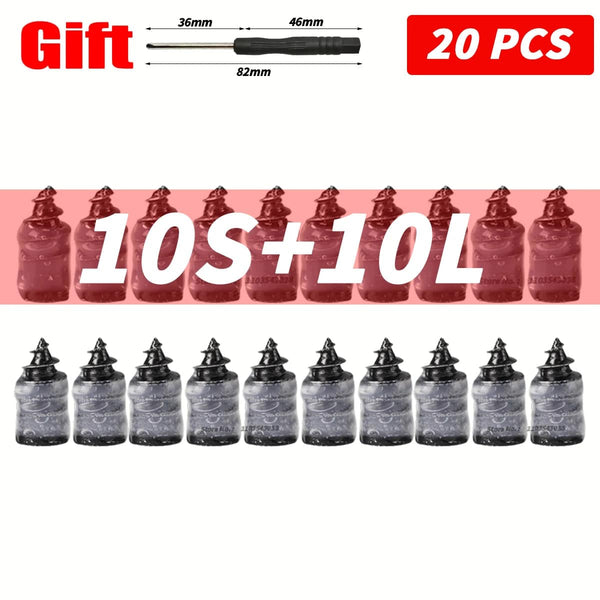 Planet Gates (10S 10L Mix) 20PCS 10-100PCS Universal Vacuum Car Tyre Repair Rubber Nail For Car Motorcycle Scooter Tubeless Tire Repair Kit Glue Free Tire Nails