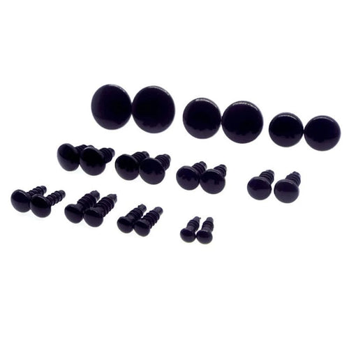 Planet Gates 10sets (20pcs) / 7mm / CHINA Safety Eyes Black Color Fit for Crochet /Stuffed /Amigurumi Doll Come With Washers 4.5mm/5mm/6mm/7mm/8mm/9mm/10mm/12mm/15mm/18mm