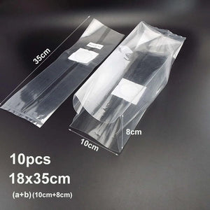 Planet Gates 10x 18x35cm 50cm mushroom Spawn grow bag pots growing planter Plastic high temperature pvc Planting nursery Bags Breathable ring