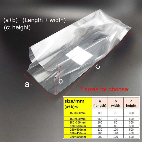 Planet Gates 10x 18x35cm 50cm mushroom Spawn grow bag pots growing planter Plastic high temperature pvc Planting nursery Bags Breathable ring