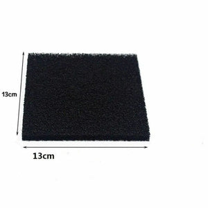 Planet Gates 10x130x130mm Black Activated Carbon Filter Cotton Foam  Sponge replancement ,sed to absorb smoke and smoke purifier 5pcs.