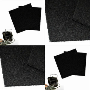 Planet Gates 10x130x130mm Black Activated Carbon Filter Cotton Foam  Sponge replancement ,sed to absorb smoke and smoke purifier 5pcs.