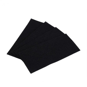 Planet Gates 10x130x130mm Black Activated Carbon Filter Cotton Foam  Sponge replancement ,sed to absorb smoke and smoke purifier 5pcs.