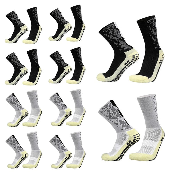 Planet Gates 11-10-Black 10 Pairs New Camo Outdoor Sports Comfortable Breathable Soccer Socks Non-slip Silicone Football Volleyball Badminton Yoga Socks