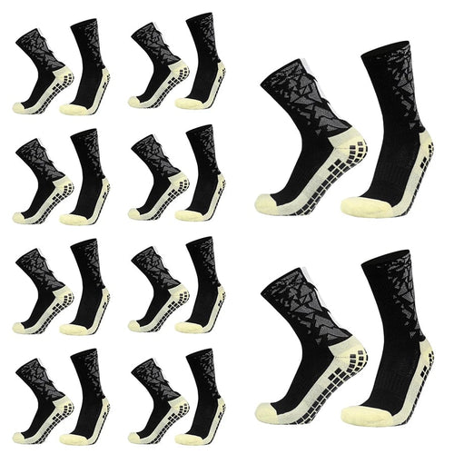 Planet Gates 11-10-Black 10 Pairs New Camo Outdoor Sports Comfortable Breathable Soccer Socks Non-slip Silicone Football Volleyball Badminton Yoga Socks