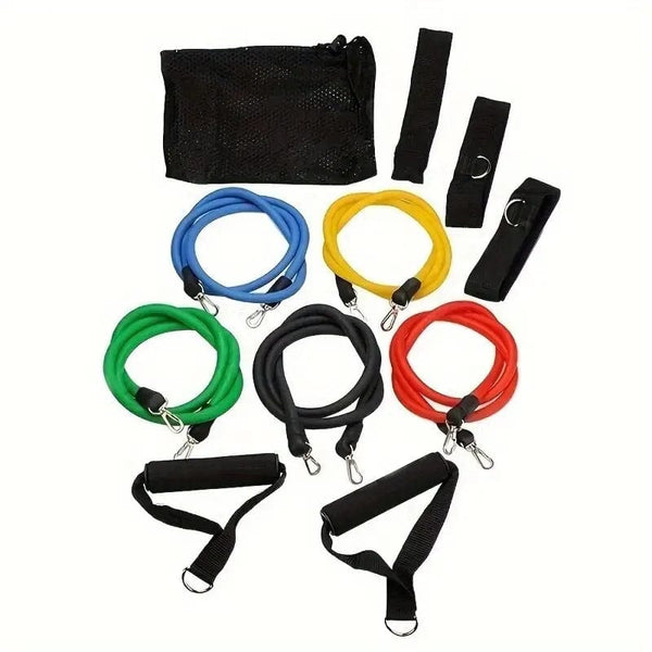 Planet Gates 11 11pcs/Set Pull Rope, Resistance Bands, Portable Fitness Equipment, Ankle Strap, Chest Expander, Elastic Exercise Band