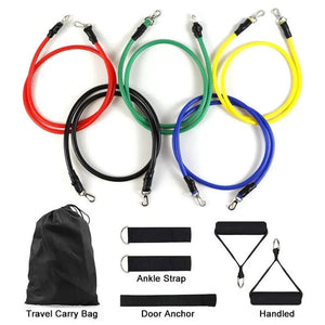 Planet Gates 11 11pcs/Set Pull Rope, Resistance Bands, Portable Fitness Equipment, Ankle Strap, Chest Expander, Elastic Exercise Band