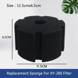 Planet Gates 11.5cmx6.5cm-280 / 2Pcs Aquarium Filter Sponge for Fish Tank Air Pump Skimmer Biochemical Sponge Filter Aquarium Bio Filter Filtro Aquario Acessorio