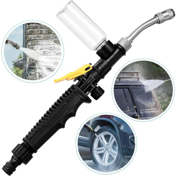 Planet Gates 11.8inch As shown 2-in-1 Garden Water Gun 2.0 - Water Jet Nozzle Fan Nozzle Safely Clean High Impact Washing Wand Water Spray Washer Water Gun