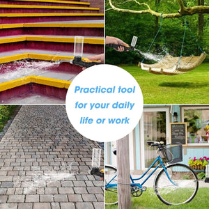 Planet Gates 11.8inch As shown 2-in-1 Garden Water Gun 2.0 - Water Jet Nozzle Fan Nozzle Safely Clean High Impact Washing Wand Water Spray Washer Water Gun