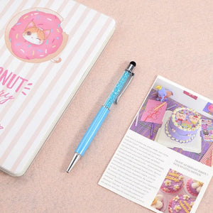 Planet Gates 11 / black Multicolor Metal Crystal Ballpoint Pen Custom Logo Pen Wedding Souvenir Advertising Gift School Teacher Office Stationery Pens