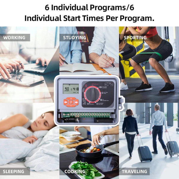 Planet Gates 11 Stations / China 11 Station Garden Automatic Irrigation Controller Water Timer Watering System with EU standard Internal Transformer #10469