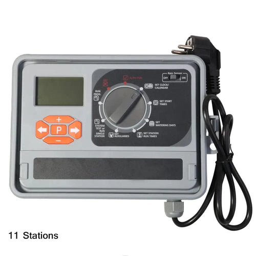 Planet Gates 11 Stations / China 11 Station Garden Automatic Irrigation Controller Water Timer Watering System with EU standard Internal Transformer #10469