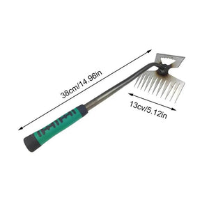 Planet Gates 11 teeth / CHINA 2 In 1 Manual Weeds Remover Tool Grass Rooting Loose Garden Gardening Puller Removal Weeding Tool for Garden Lawn Yard