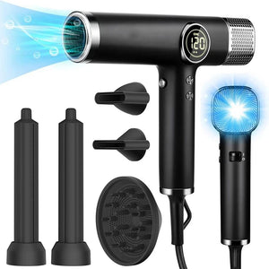 Planet Gates 110000RPM Professional Hair Dryer Brushless Negative Ions Blow Dryer Super Powerful Wind Lownoise Salon 1600W Electric Blower