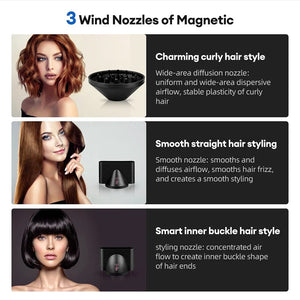 Planet Gates 110000RPM Professional Hair Dryer Brushless Negative Ions Blow Dryer Super Powerful Wind Lownoise Salon 1600W Electric Blower
