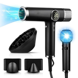 Planet Gates 110000RPM Professional Hair Dryer Brushless Negative Ions Blow Dryer Super Powerful Wind Lownoise Salon 1600W Electric Blower
