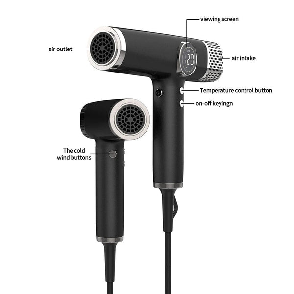 Planet Gates 110000RPM Professional Hair Dryer Brushless Negative Ions Blow Dryer Super Powerful Wind Lownoise Salon 1600W Electric Blower