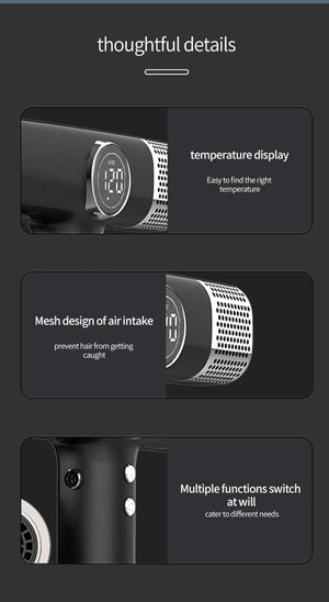 Planet Gates 110000RPM Professional Hair Dryer Brushless Negative Ions Blow Dryer Super Powerful Wind Lownoise Salon 1600W Electric Blower