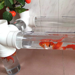 Planet Gates 110mm~160mm Transparent Clear Acrylic Pipe DIY Home Decoration Stress Relief MINI Aquarium Fish Tank Accessories PMMA Tube