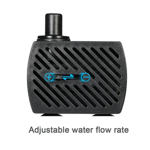 Planet Gates 110V/220V 2.5W/3W/4W/5W Ultra-Quiet Submersible Water Fountain Pump Filter Fish Pond Aquarium Water Pump Tank Garden Fountain