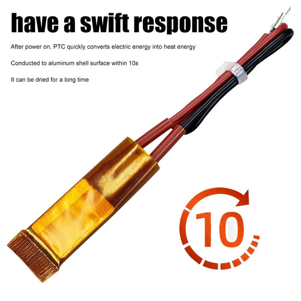 Planet Gates 110V/220V Constant Temperature PTC Ceramic Heating Board 60°C-270°C Electric Heating Element Heater Heating Board with 15cm line