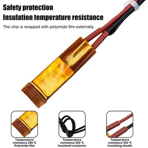 Planet Gates 110V/220V Constant Temperature PTC Ceramic Heating Board 60°C-270°C Electric Heating Element Heater Heating Board with 15cm line