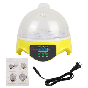 Planet Gates 110V US Plug Brooder for Chicken Duck Bird Pigeon Poultry Incubator Adjustable Digital Temperature Mini Egg Incubator Automatic 7 Egg