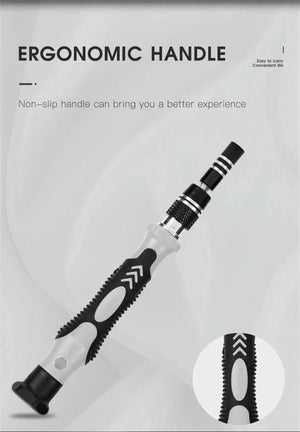 Planet Gates 115 in 1 Black 115 in 1 Multifunctional Precision Magnetic Screwdriver Set Computer PC Mobile Phone Equipment Repair Screwdrive Kit Hand Tools