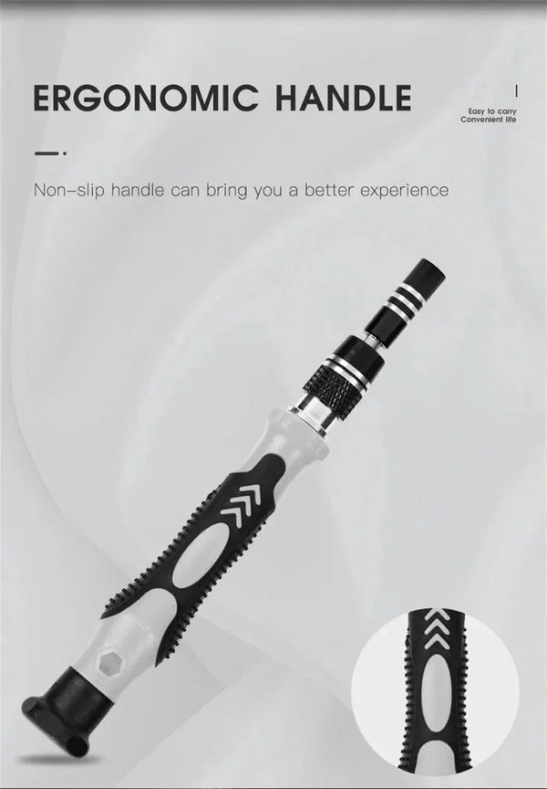 Planet Gates 115 in 1 Black 115 in 1 Multifunctional Precision Magnetic Screwdriver Set Computer PC Mobile Phone Equipment Repair Screwdrive Kit Hand Tools