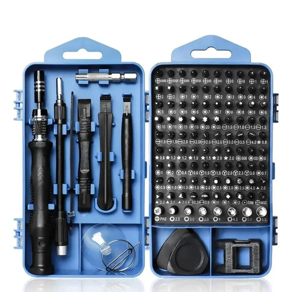 Planet Gates 115 in 1 Black 115 in 1 Multifunctional Precision Magnetic Screwdriver Set Computer PC Mobile Phone Equipment Repair Screwdrive Kit Hand Tools