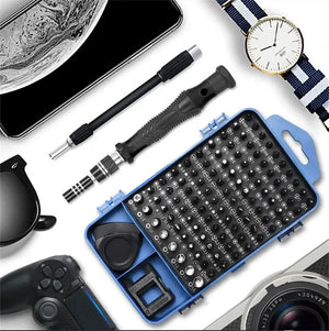Planet Gates 115 in 1 Black 115 in 1 Multifunctional Precision Magnetic Screwdriver Set Computer PC Mobile Phone Equipment Repair Screwdrive Kit Hand Tools