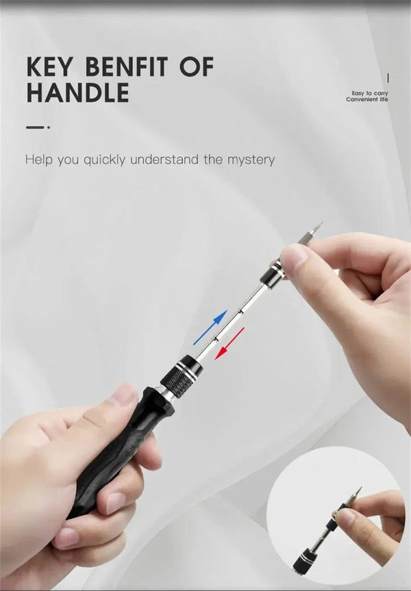 Planet Gates 115 in 1 Black 115 in 1 Multifunctional Precision Magnetic Screwdriver Set Computer PC Mobile Phone Equipment Repair Screwdrive Kit Hand Tools