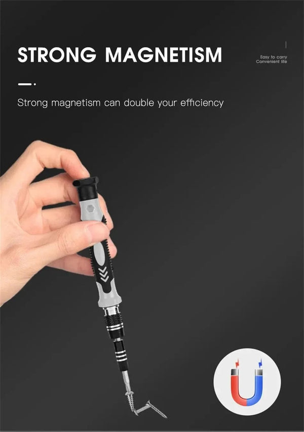 Planet Gates 115 in 1 Black 115 in 1 Multifunctional Precision Magnetic Screwdriver Set Computer PC Mobile Phone Equipment Repair Screwdrive Kit Hand Tools
