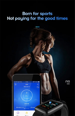 Planet Gates 116 Purple Multifunction Smart Watch For Men Women Kids Message Remind Music Control Sport Step Calories D13 Smartwatch Alarm Clock 116Plus