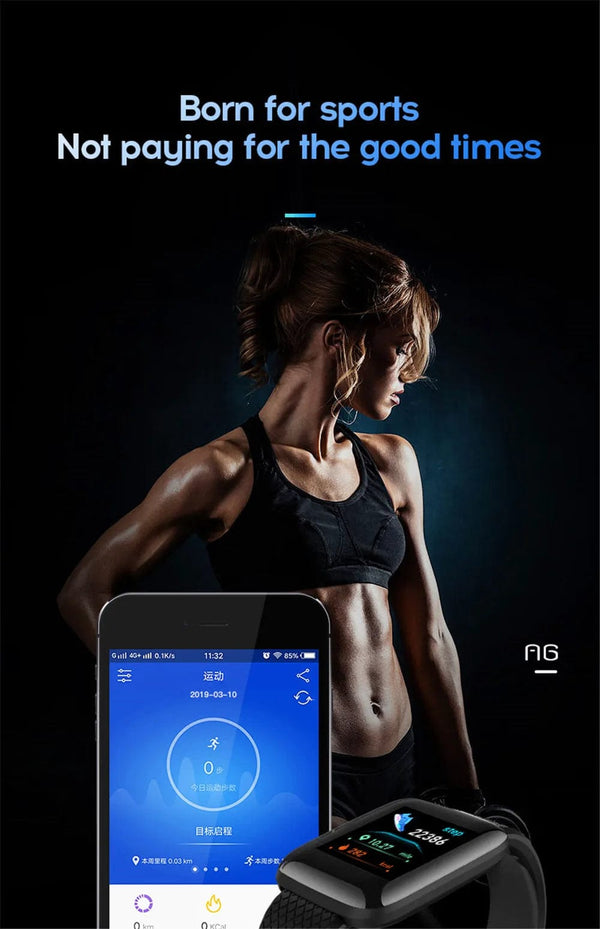 Planet Gates 116 Purple Multifunction Smart Watch For Men Women Kids Message Remind Music Control Sport Step Calories D13 Smartwatch Alarm Clock 116Plus